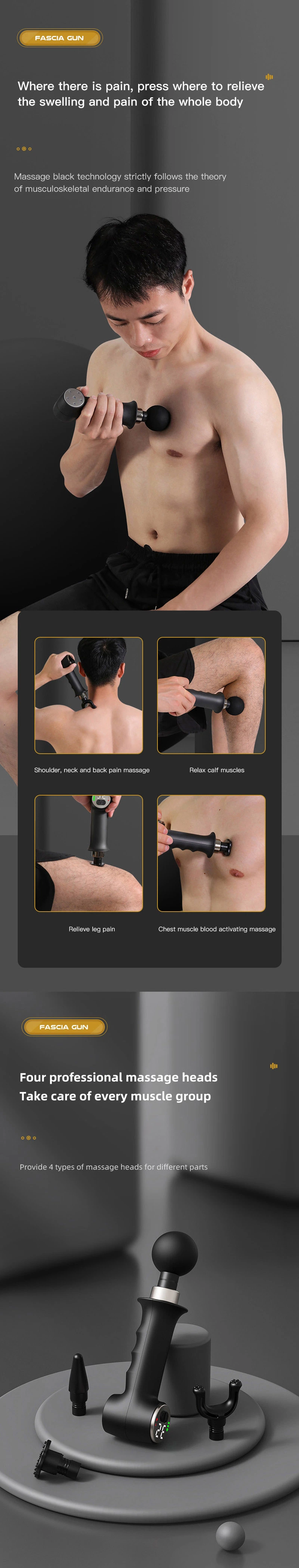 Muscle Relax Workout Fitness Equipment Training Fascia Home Use Mini Dropship Massage Guns