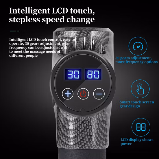 10% off New Vibration Massage Gun Therapy Massager Fascia Body Message Gun 30 Speed Deep Tissue Fascia Gun