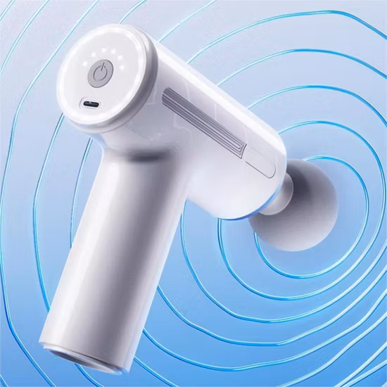 24V Brushless Powerful Deep Tissue Percussion Muscle Massage Gun for Pain Relief Super Quiet Handheld Professional Impact Massages Gun 6 Speeds 6 Massage Heads